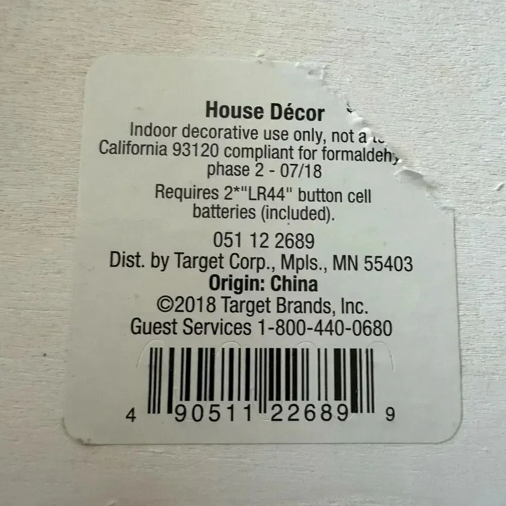 Target House Cabin Pine Tree Light Battery Operated Shelf Decor